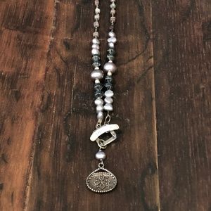 Silpada sterling and pearl ladies necklace